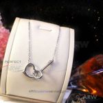 AAA Replica Tiffany 925 Silver Heart And Key Necklace